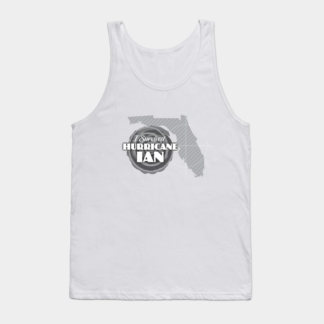 I Survived Hurricane Ian Tank Top by Dale Preston Design